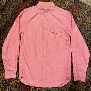 J. Crew 2-Ply 100% Cotton Dress Shirt XS, like new, salmon pink